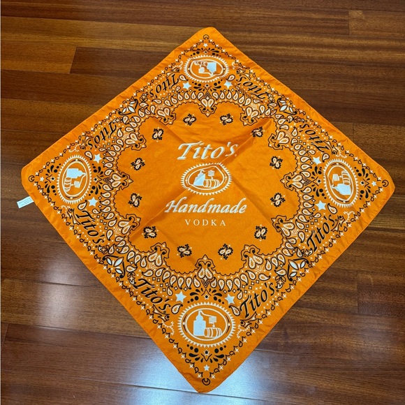 Tito’s Handmade Vodka Bandana in Orange - Picture 1 of 4
